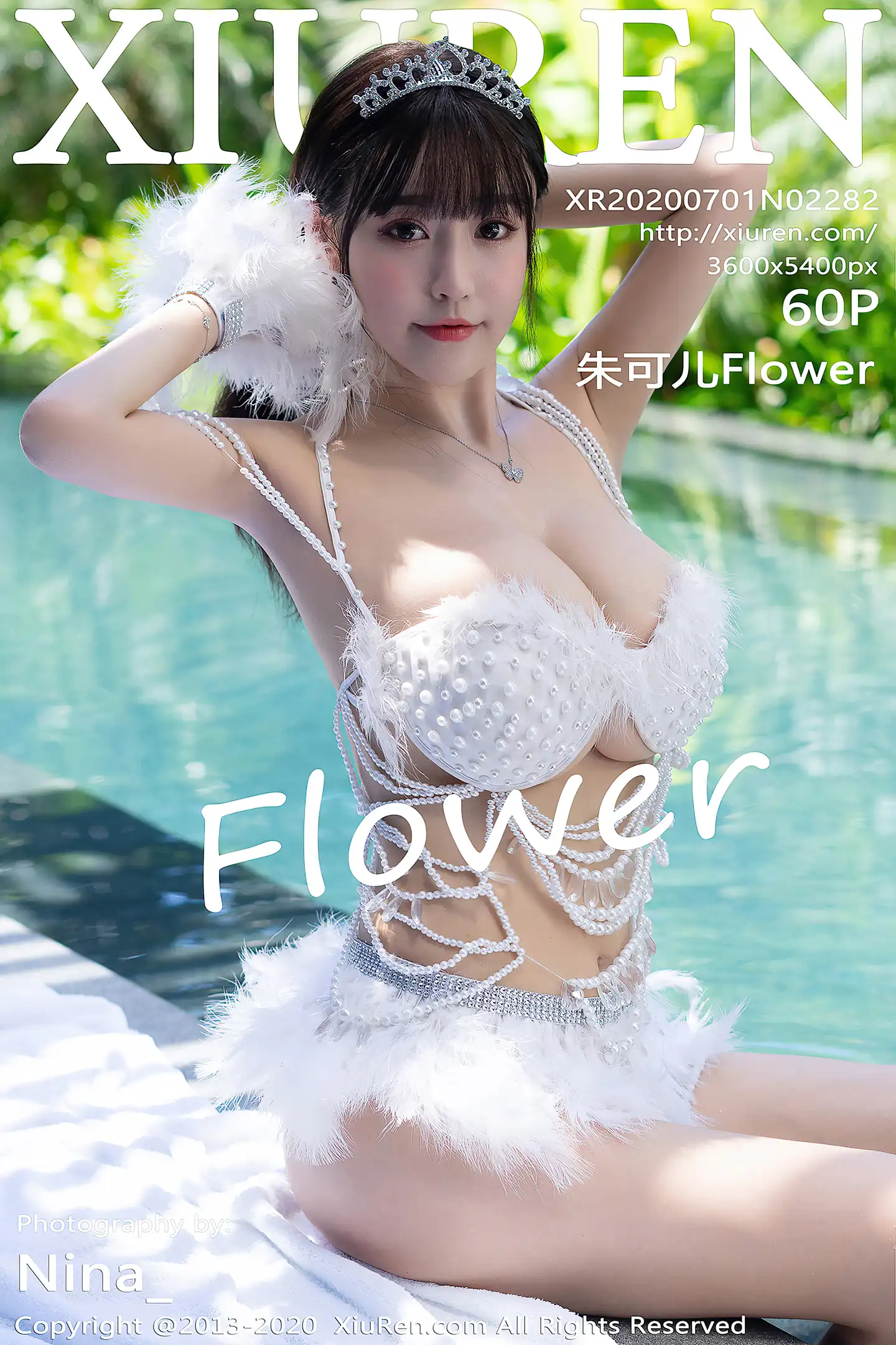[XiuRen秀人网]No.2282_女神朱可儿Flower三亚旅拍泳池边性感绒毛比基尼秀豪乳诱惑写真60P-秀人网 - XiuRen.Xyz